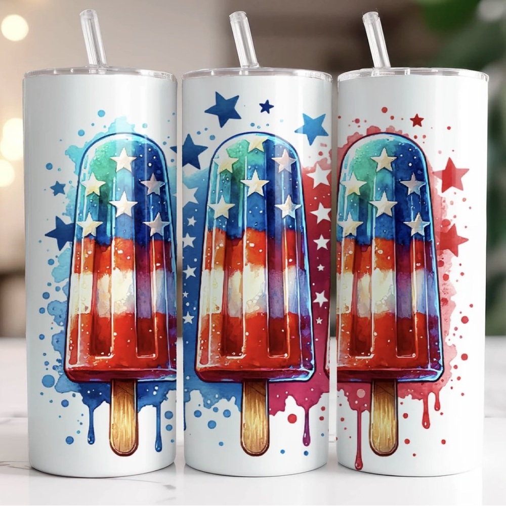 Patriotic Popsicle Tumbler